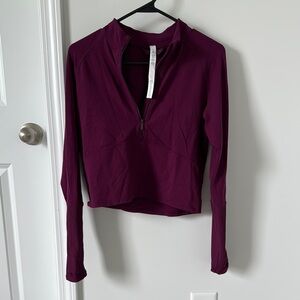 Lululemon Women's Purple Quarter-Zip Top
